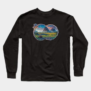 Tractor Truck Trucking Road Farmer Agriculture Long Sleeve T-Shirt